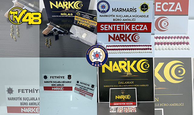 MUĞLA'DA NARKOTİK OPERASYONLARI: UYUŞTURUCU TACİRLERİNE AĞIR DARBE