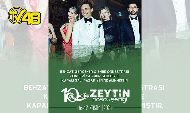 10. MİLAS ZEYTİN HASAT ŞENLİĞİ, YAĞMUR SEBEBİYLE KAPALI SALI PAZARI’NA ALINDI