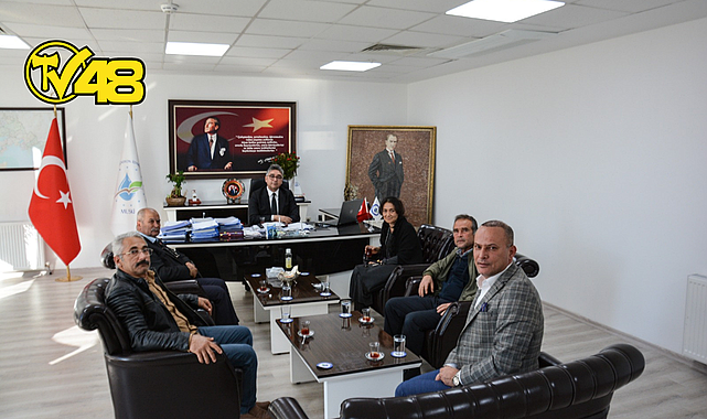 MİLAS VE MENTEŞE MUHTARLARINDAN GENEL MÜDÜR ŞENGÜL’E ZİYARET