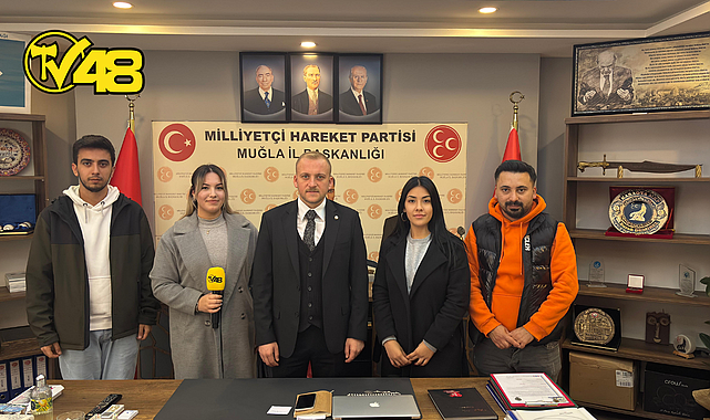 TV48'DEN MHP MUĞLA İL BAŞKANI BURAK DEMİREL'E ANLAMLI ZİYARET