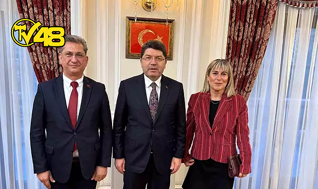 AK PARTİ MUĞLA İL BAŞKANI HALUK LAÇİN’DEN ADALET BAKANI YILMAZ TUNÇ’A ZİYARET