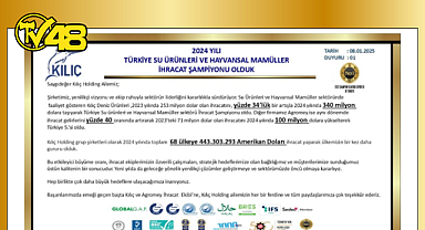 KILIÇ HOLDİNG, 2024 YILINDA DA TÜRKİYE SU ÜRÜNLERİ VE HAYVANSAL MAMULLER İHRACAT ŞAMPİYONU OLDU