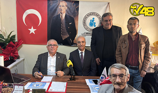 TÜRKİYE SAKATLAR DERNEĞİ GENEL BAŞKANI ŞÜKRÜ BOYRAZ, TÜRKİYE SAKATLAR DERNEĞİ MİLAS ŞUBESİ'Nİ ZİYARET ETTİ