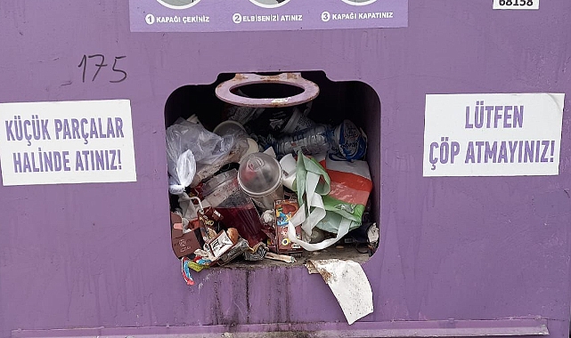 GİYSİ KUMBARASINI ÇÖPLÜĞE ÇEVİRDİLER.