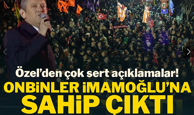 ON BİNLER İMAMOĞLU İÇİN SARAÇHANE'DE