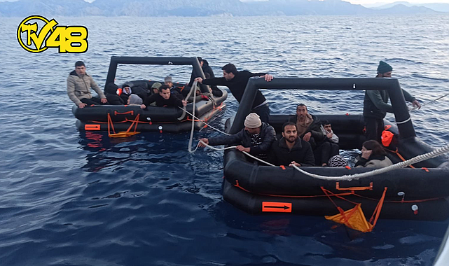 MARMARİS AÇIKLARINDA 27 DÜZENSİZ GÖÇMEN KURTARILDI