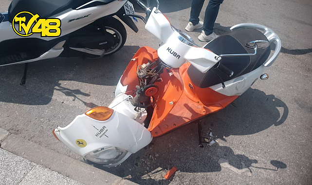 MOTOSİKLET SÜRÜCÜSÜ KAZA YAPTI: HASTANEYE KALDIRILDI
