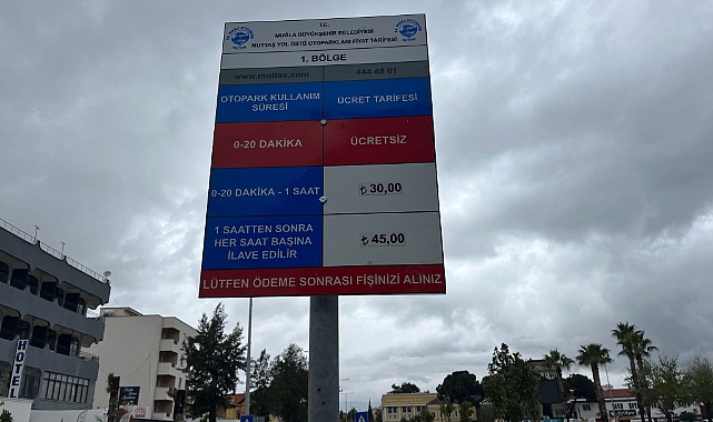 MUĞLA BÜYÜKŞEHİR BELEDİYESİ ATAPARK’TAKİ PARK CEPLERİNDE ÜCRETLİ PARK DÖNEMİNİ BAŞLATTI