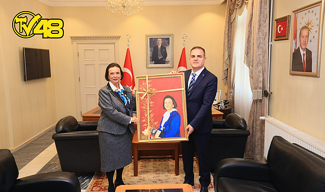 TÜRKİYE'NİN İLK KADIN VALİSİ LALE AYTAMAN'DAN MUĞLA VALİSİ İDRİS AKBIYIK'A ZİYARET