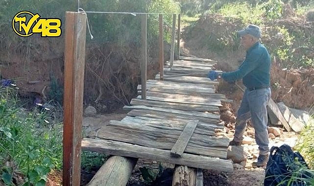 ULAŞIM SORUNUNA AHŞAP KÖPRÜLÜ ÇÖZÜM