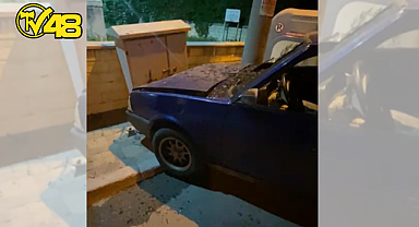 ALKOLLÜ SÜRÜCÜ ELEKTRİK TRAFOSUNA ÇARPTI: 2 YARALI