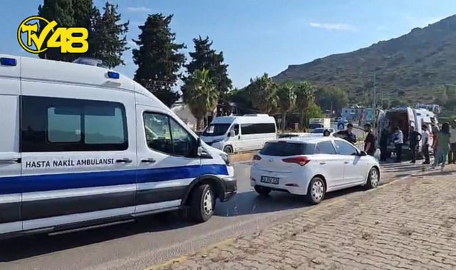 BODRUM’DA KAVŞAKTA FECİ KAZA