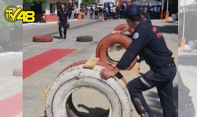 İTFAİYE ADAYLARI ZORLU PARKURDA TER DÖKTÜ