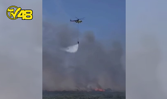 KARABURUN MANALKOYUN’DA ORMAN YANGINI: HAVADAN VE KARADAN MÜDAHALE SÜRÜYOR