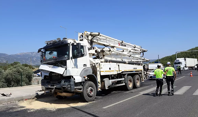 Muğla'da Beton Mikseri Kazası: 4 Yaralı