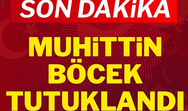 ANTALYA BÜYÜKŞEHİR BELEDİYE BAŞKANI MUHİTTİN BÖCEK TUTUKLANDI!
