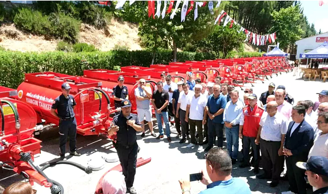 MUĞLA BÜYÜKŞEHİR'DEN KIRSAL MAHALLELERE 25 YANGIN TANKERİ