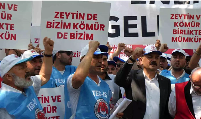MUHTARLAR VE TES-İŞ'TEN MADEN YASASI'NA DESTEK
