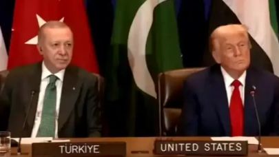 Cumhurbaşkanı Erdoğan ile yan yana oturan Trump: "Gazze'deki savaşı bitireceğiz"