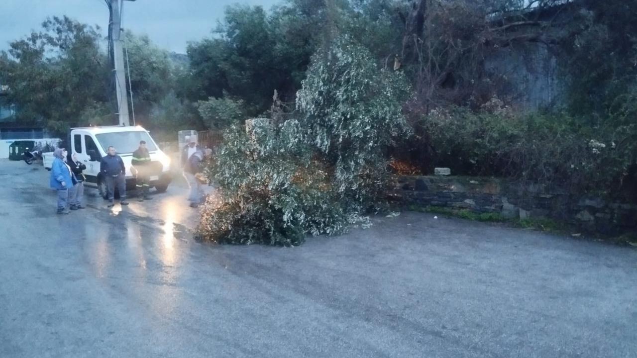 Bodrum’da fırtına etkili oldu