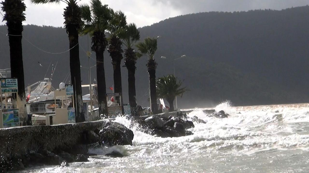 Bodrum-Kaş arası denizlerde fırtına uyarısı