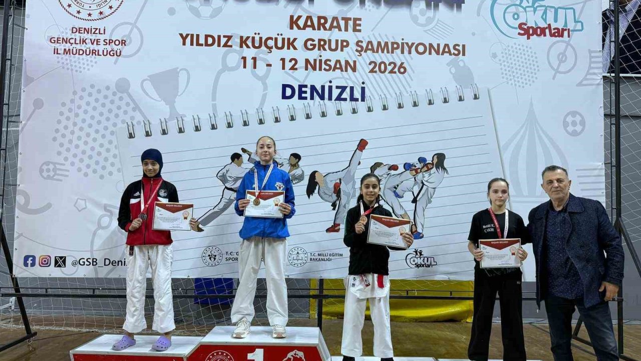 Manisalı karateciler Denizli’de fırtına gibi esti