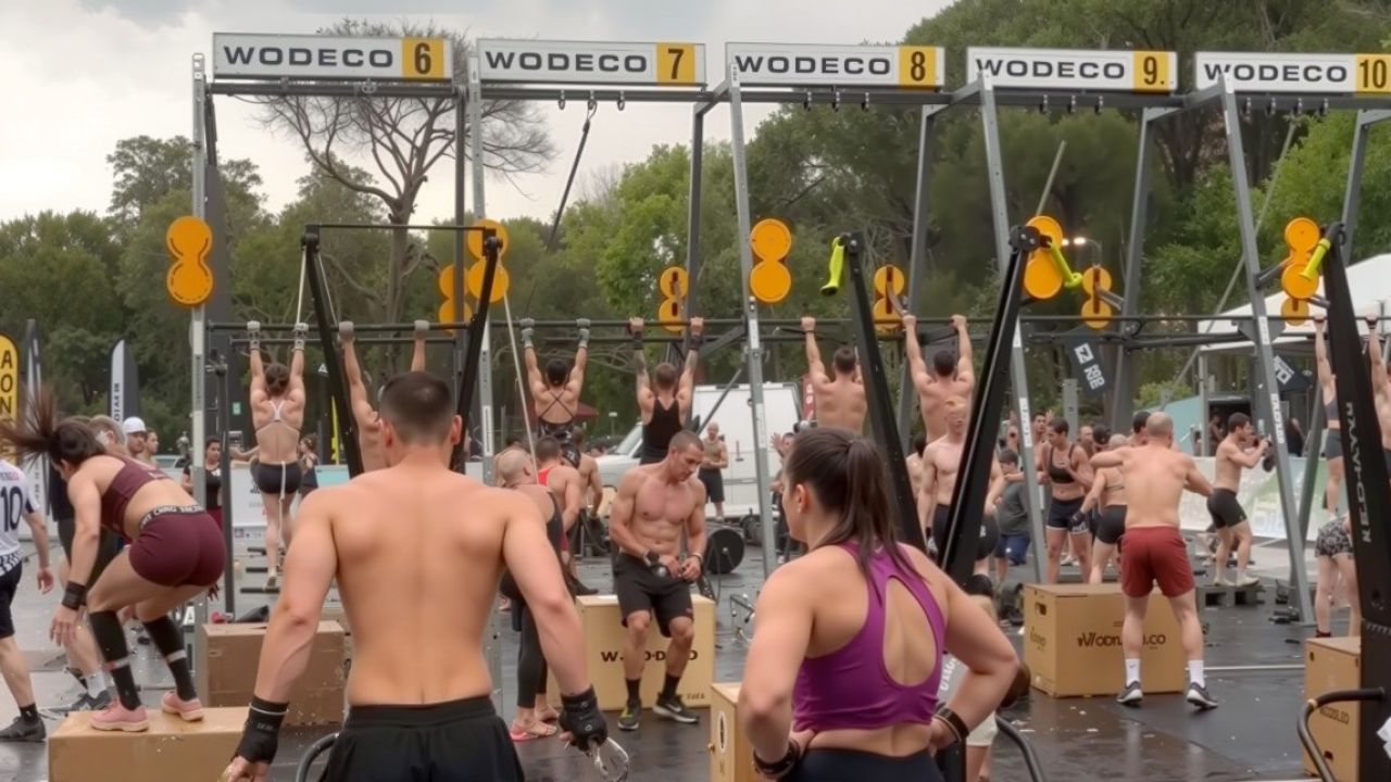 Alsancak Fitness Festivali’nde sporseverleri sağanak yağış durduramadı