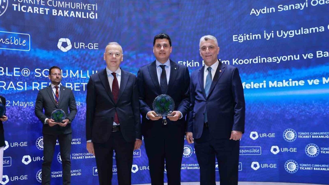 Aydın Sanayi Odası’nda Ticaret Bakanlığı’ndan ‘UR-GE İyi Uygulama’ ödülü