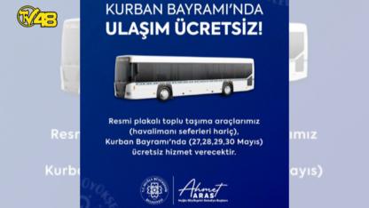 Kurban Bayramı’nda Muğla’da Toplu Ulaşım Ücretsiz