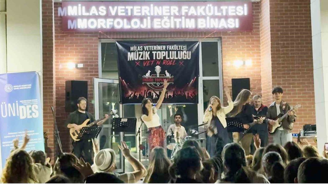 Milas Veterinerlik Fakültesi, müzik ve dayanışma şenliğine ev sahipliği yaptı
