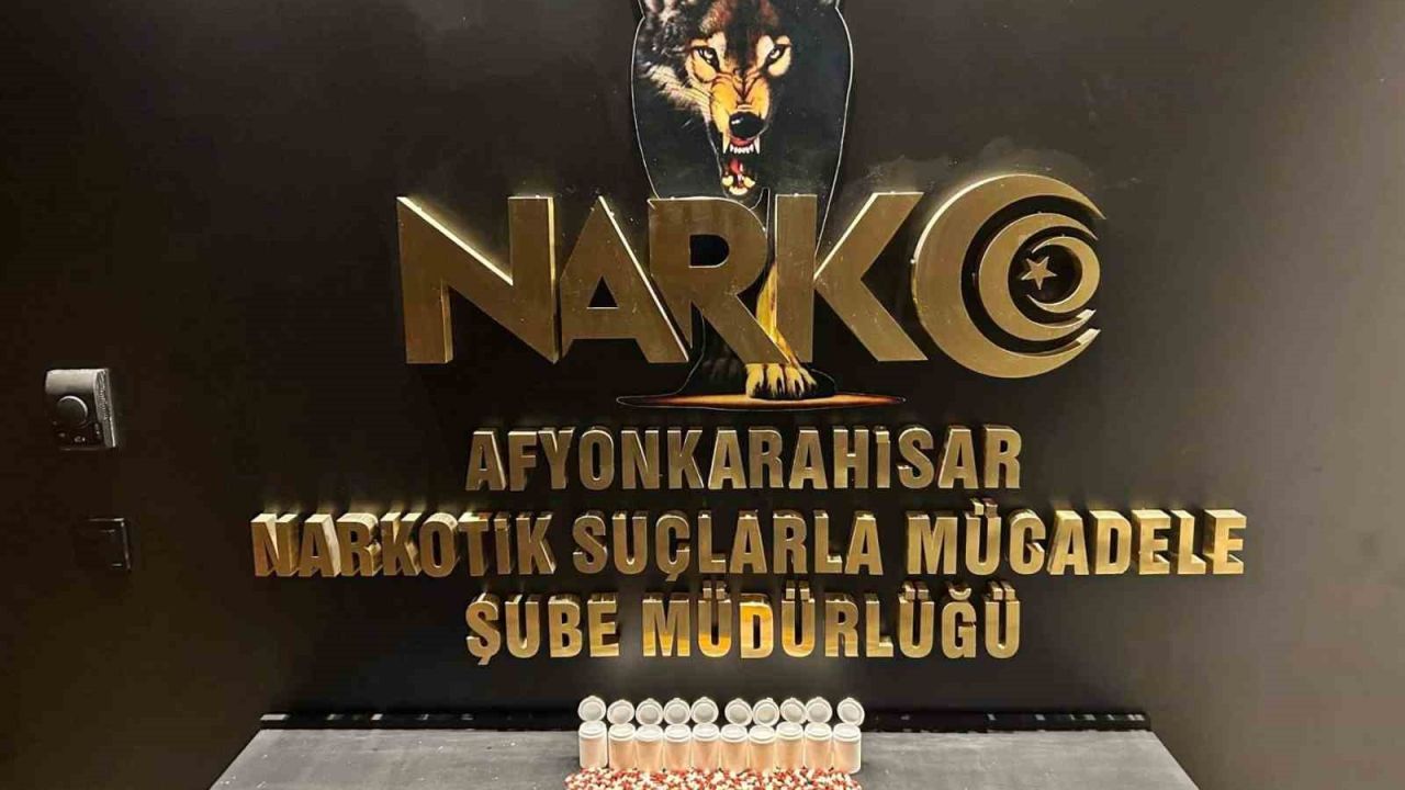 Afyonkarahisar’da uyuşturucu emdirilmiş peçete ve 