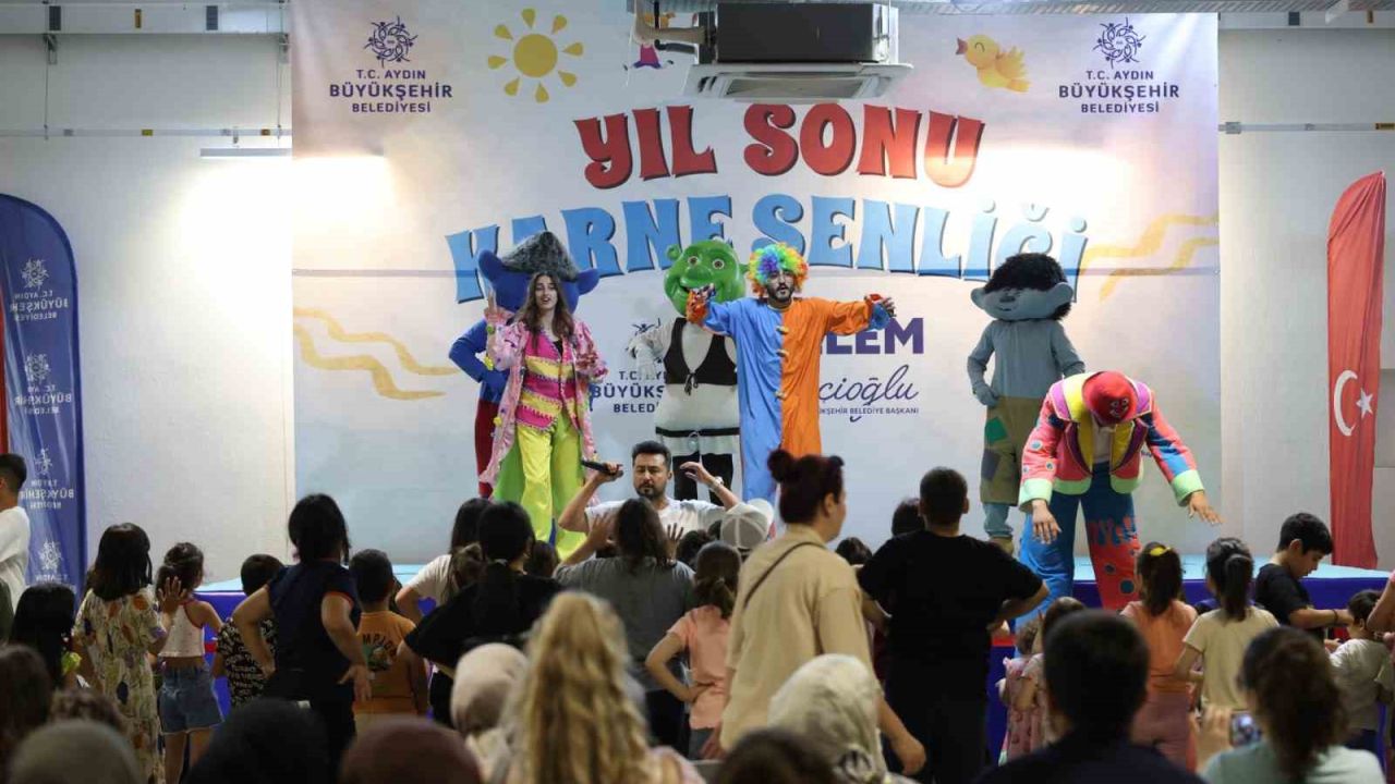 Aydın’da yıl sonu karne şenliği başladı