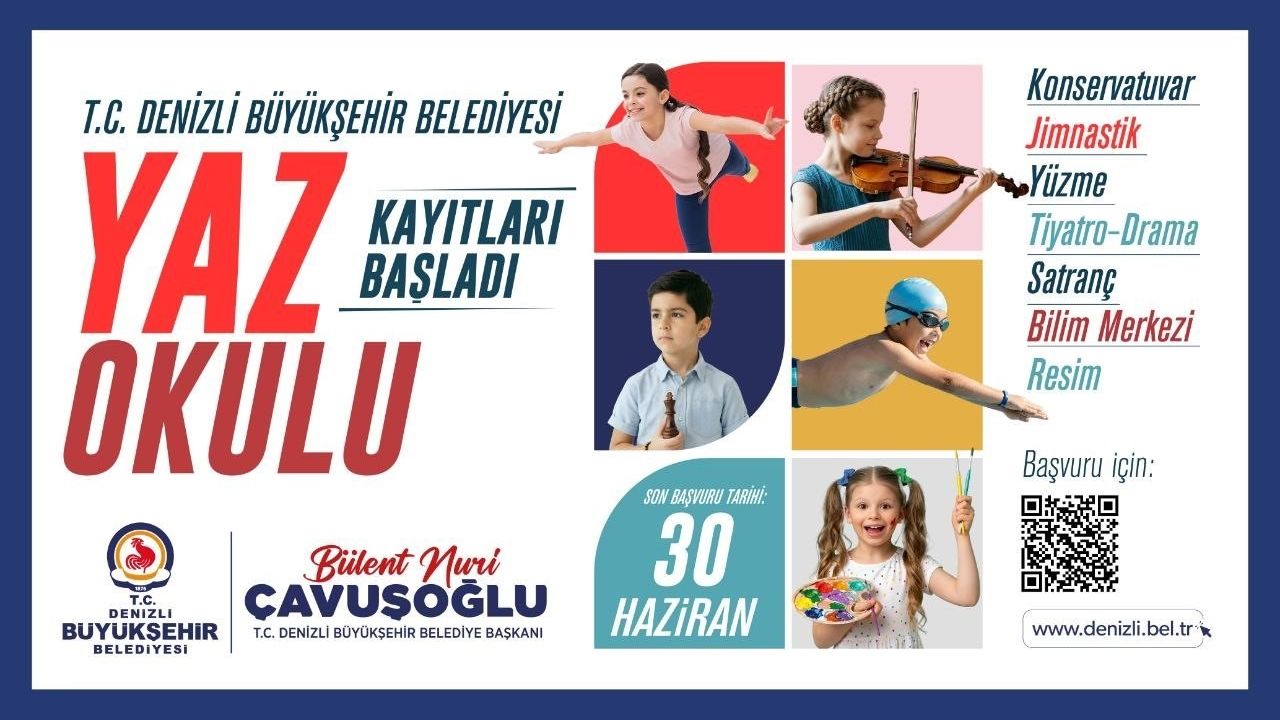 Denizli’de yaz okulu kayıtları başladı