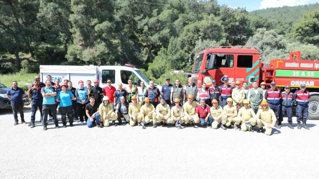 Manisa’da 5 ilçede eş zamanlı orman yangını tatbikatı gerçek