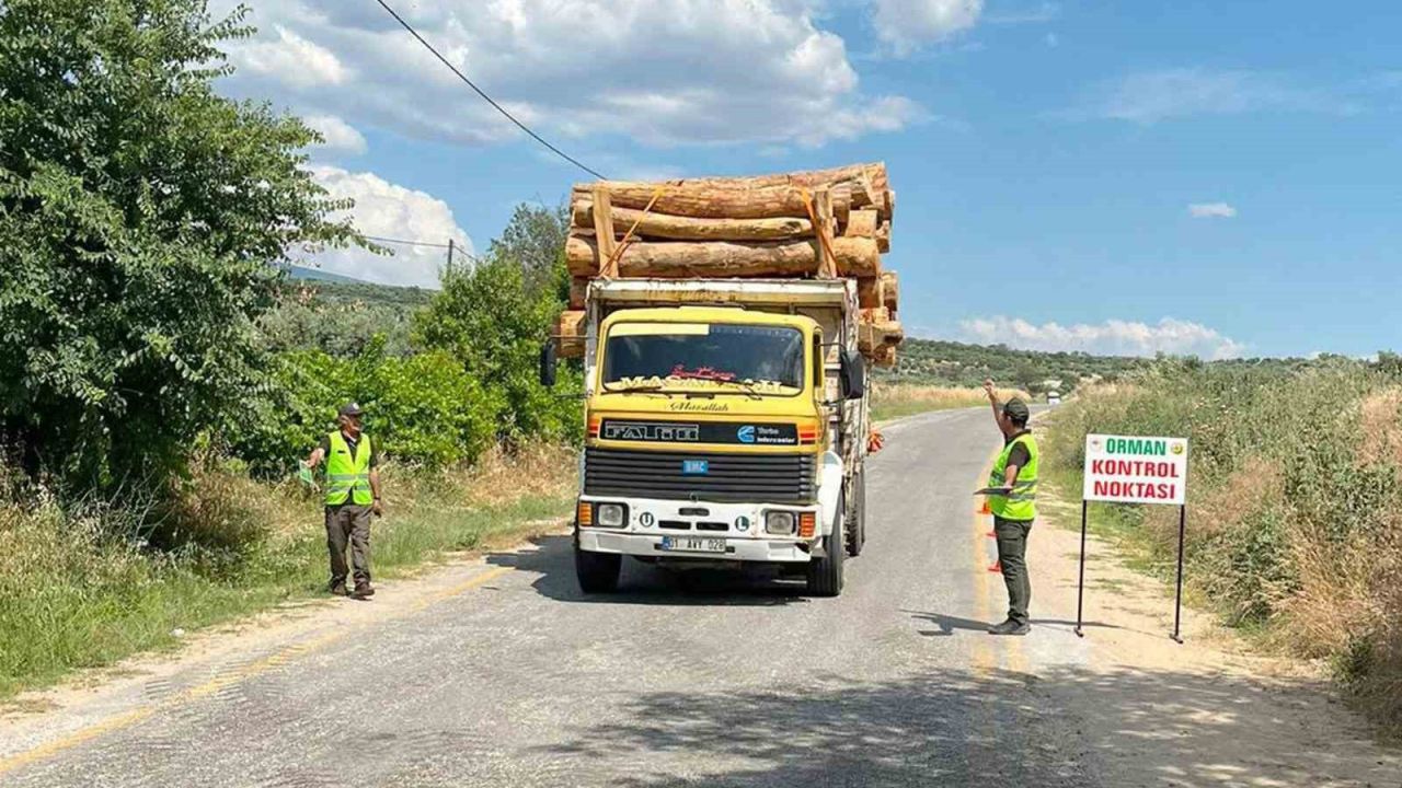 Muğla’da orman emvali taşıyan araçlara mobil kontrol denetim