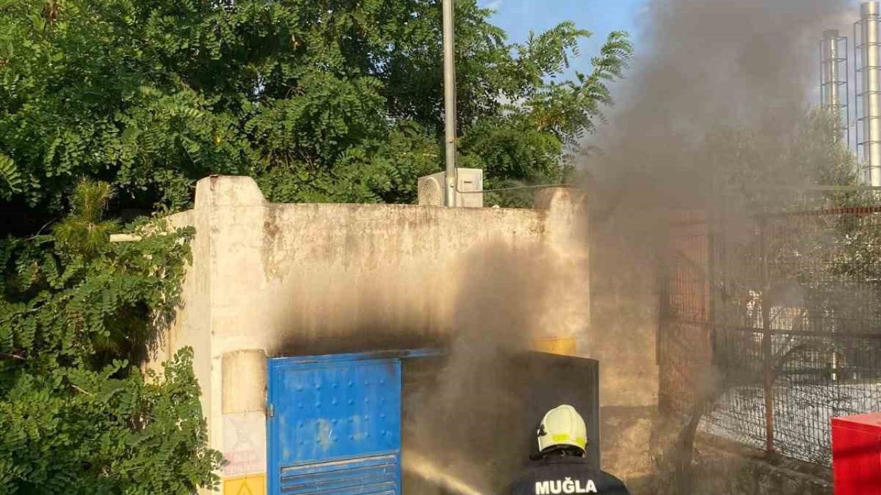 Trafo binasında çıkan yangın söndürüldü