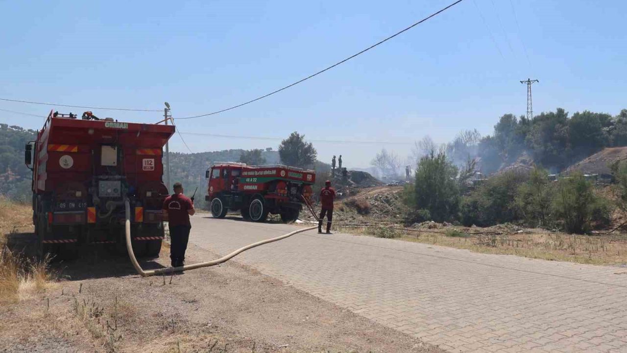 Başkan Arıcı, yangın bölgesinde incelemelerde bulundu