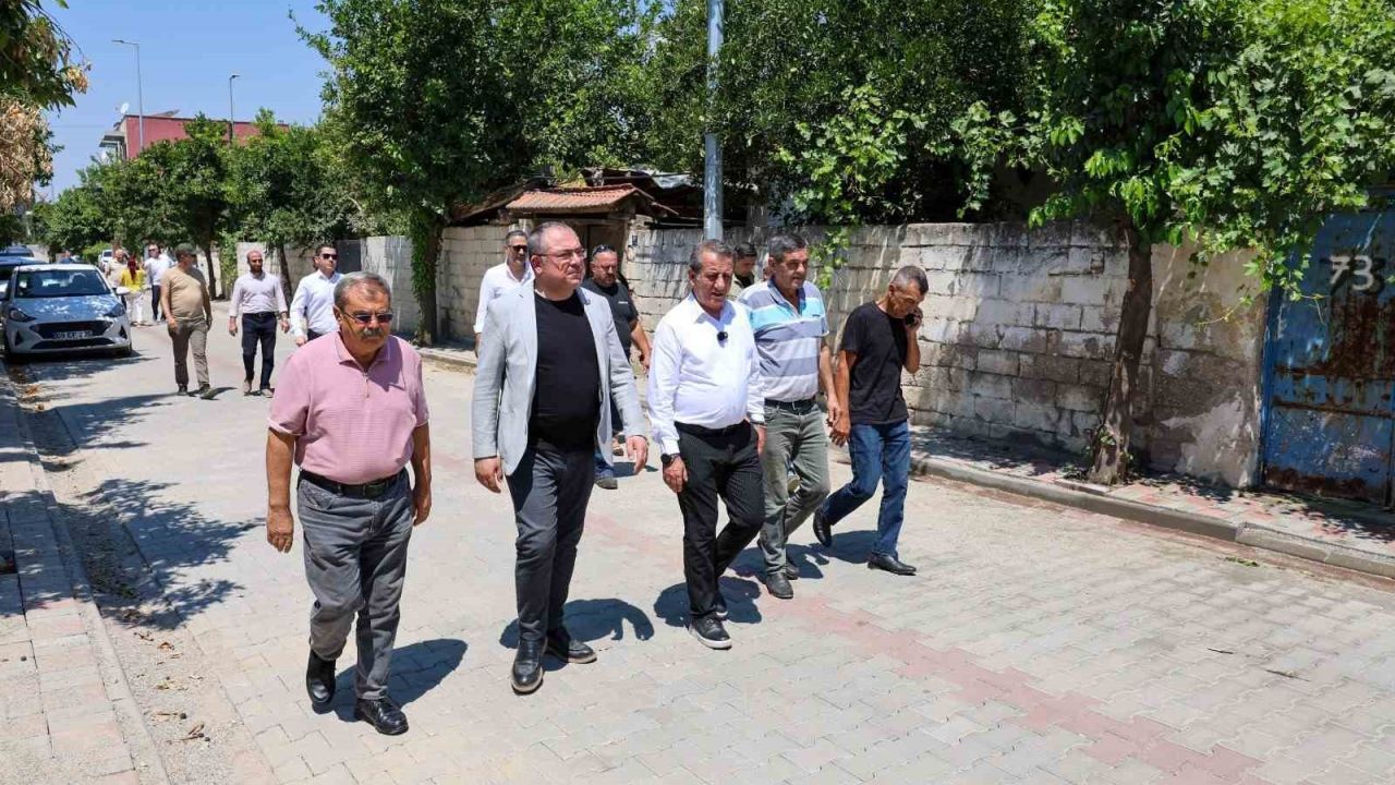 Efeler Belediyesi Umurlu’daki 10 bin metrekarelik yola parke taşı döşeyecek