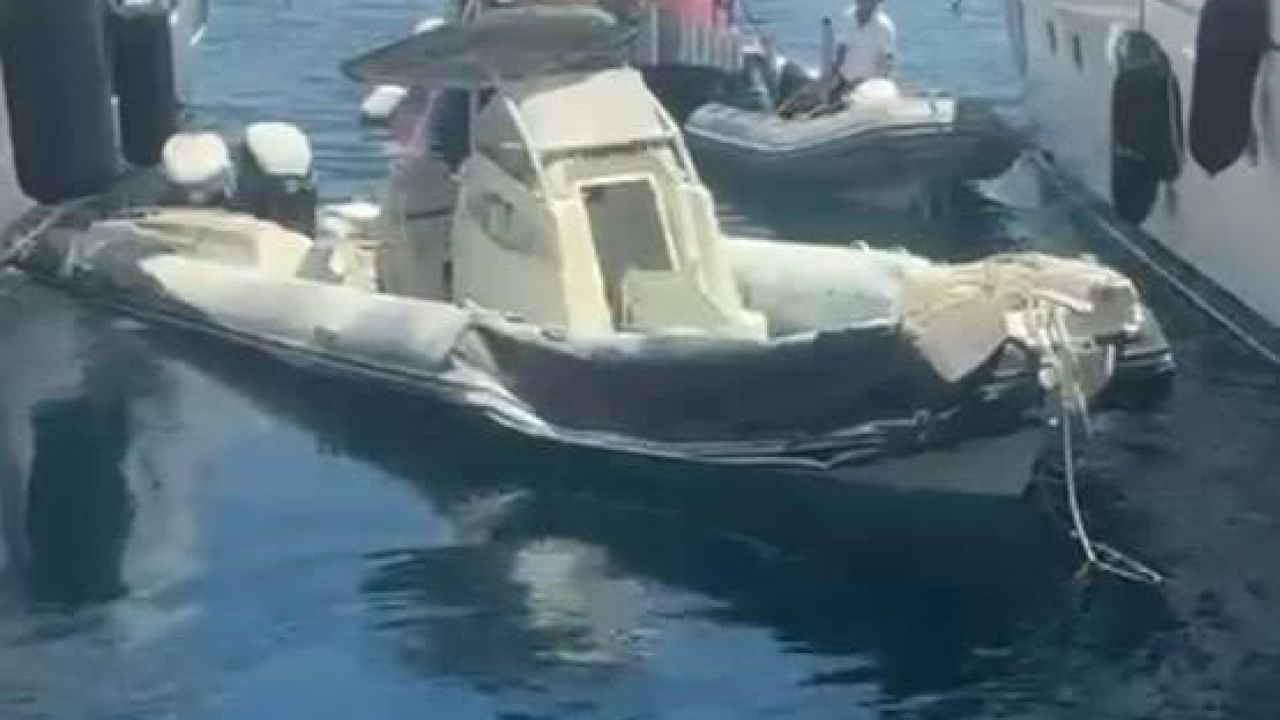 Gaz kolu takılı kalan şişme bot, rıhtıma çarparak patladı: 1 yaralı