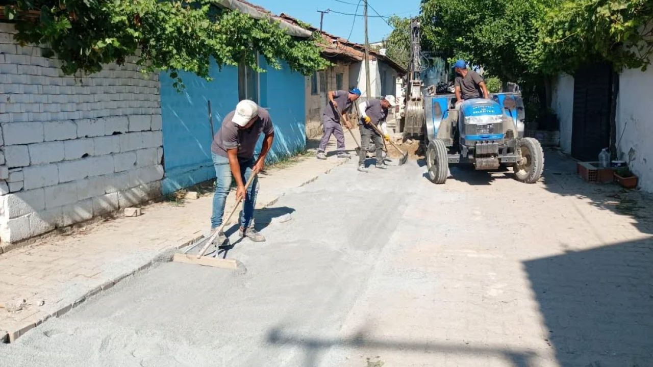 Germencik Belediyesi’nden dört mahallede eş zamanlı çalışma
