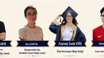 Kütahyalı 4 öğrenci 500 tam puanla LGS’de Türkiye birincisi oldu