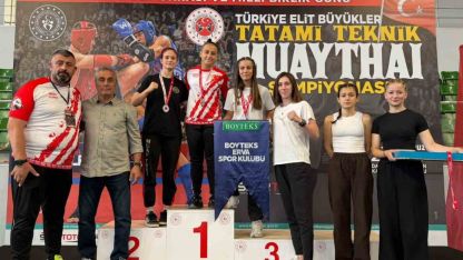 Manisalı muaythaiciler Türkiye Şampiyonası’na damga vurdu