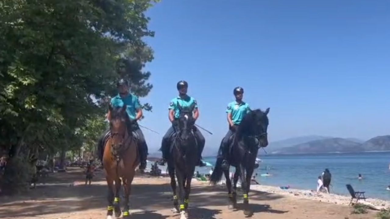 Milli Park’ta atlı jandarmadan sıkı denetim