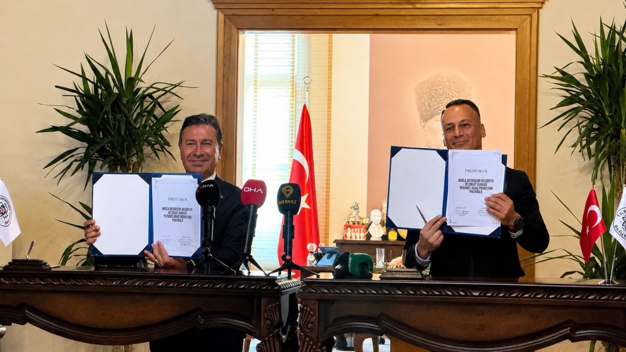 Muğla Büyükşehir ve MUSKİ personeline rekor promosyon: "Ziraat Bankası ile 100 bin TL’lik imza"