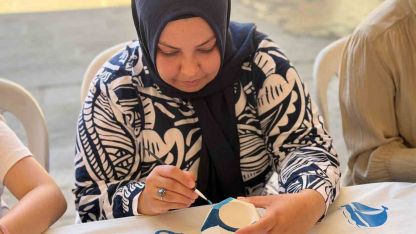 Tarihi Kurşunlu Han’da atölye günlerine yoğun ilgi