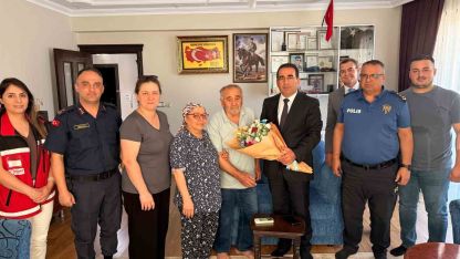 Yeni kaymakamın ilk durağı şehit evi oldu