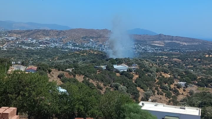 Bodrum Yakaköy’de Makilik Alanda Yangın